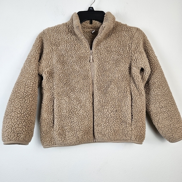 Uniqlo Kids Sherpa Jacket Size 7-8 - Picture 1 of 7